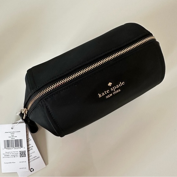 Chelsea Colorblock Medium Cosmetic Case - Black - Picture 5 of 6